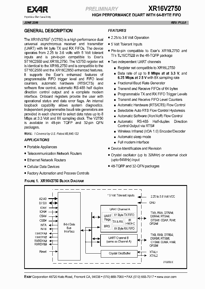 XR16V2750_628153.PDF Datasheet