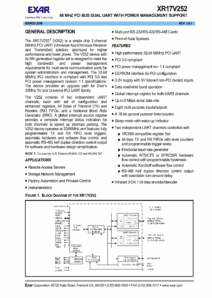 XR17V252_628119.PDF Datasheet