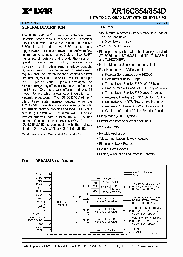 XRT16C854_628033.PDF Datasheet