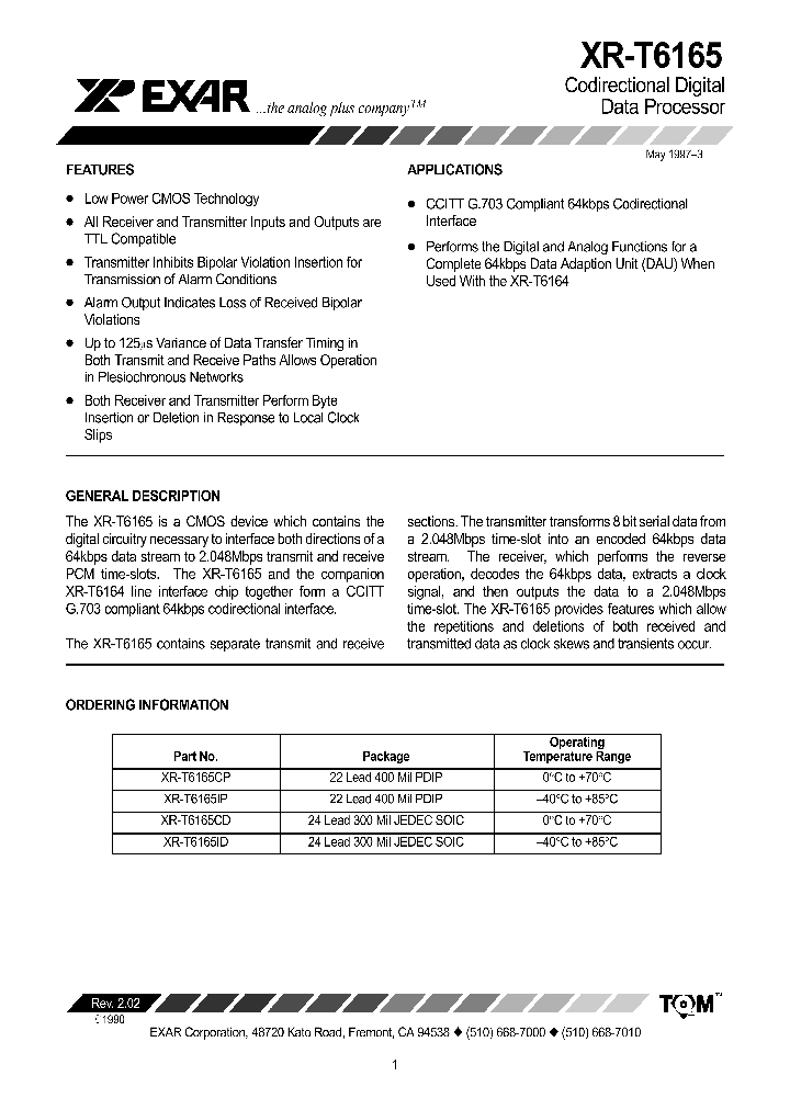 XR-T6165IP_628283.PDF Datasheet