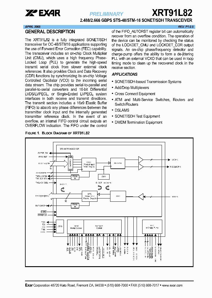 XRT91L82IB_627797.PDF Datasheet