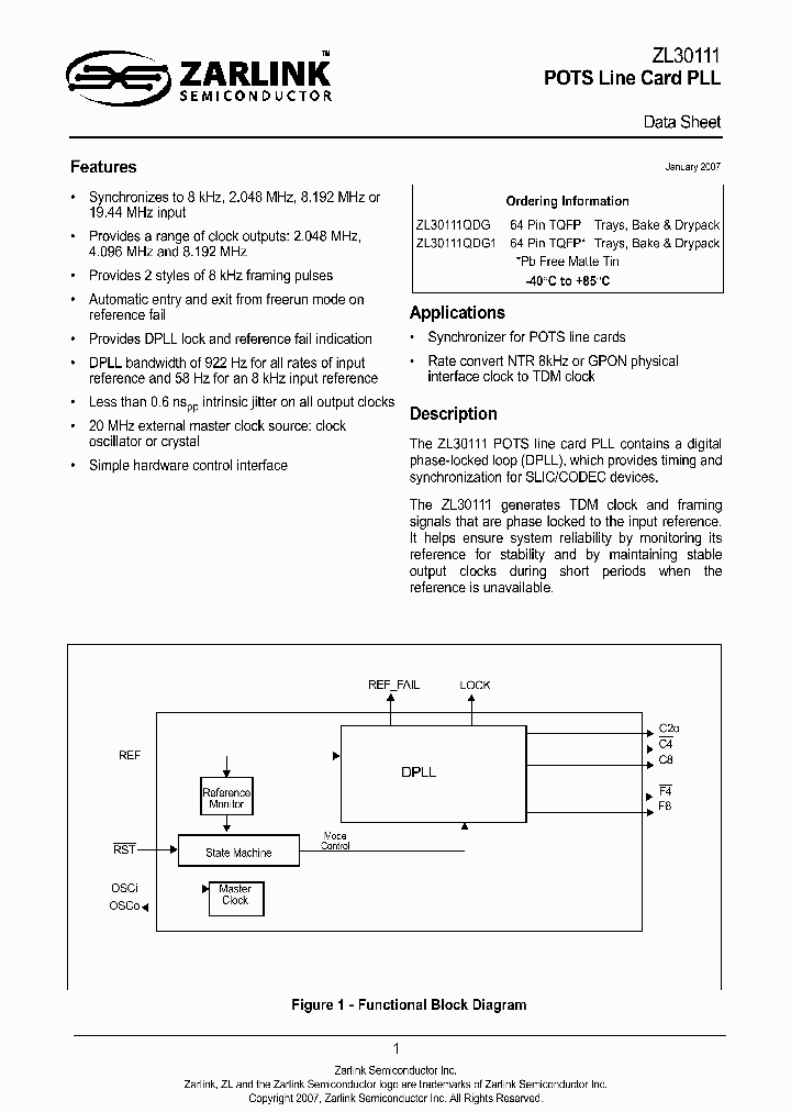 ZL30110LDE1_735230.PDF Datasheet