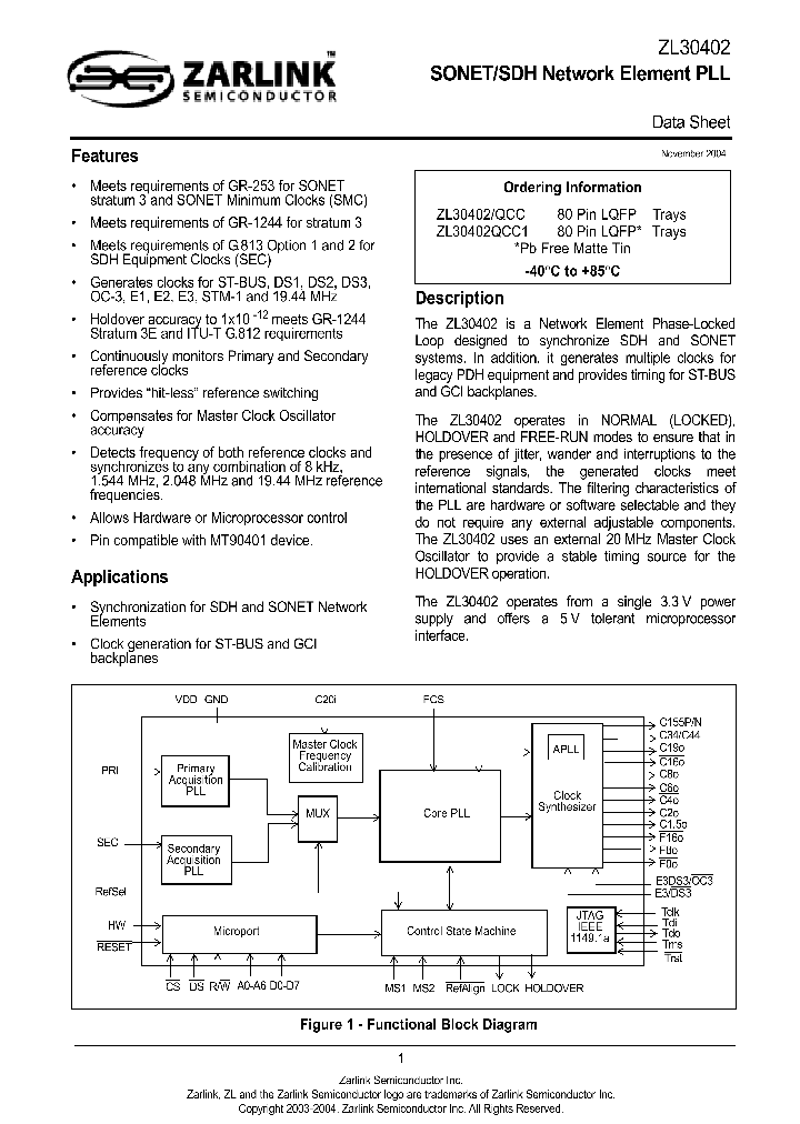 ZL30402QCC_736089.PDF Datasheet