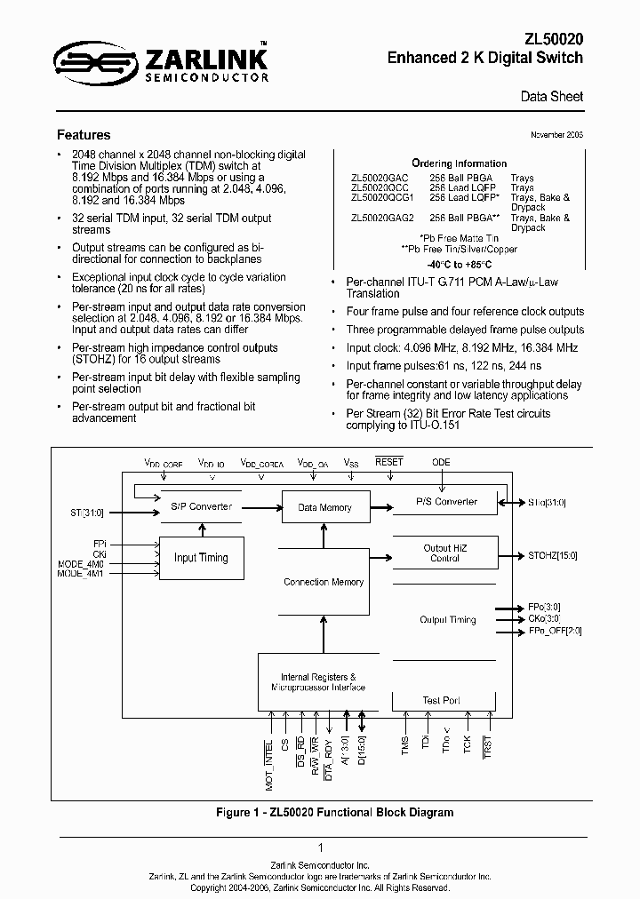 ZL50020_736893.PDF Datasheet