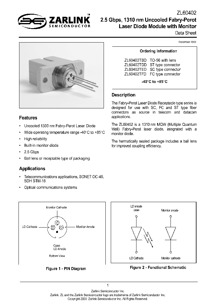 ZL60402TFD_753812.PDF Datasheet
