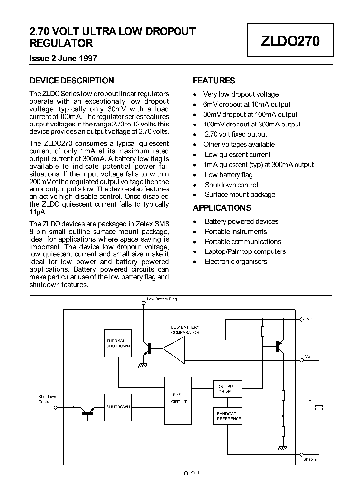 ZLDO270_689622.PDF Datasheet