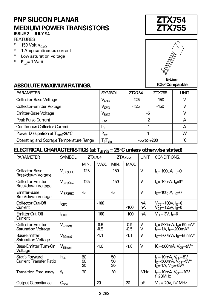 ZTX754_606986.PDF Datasheet