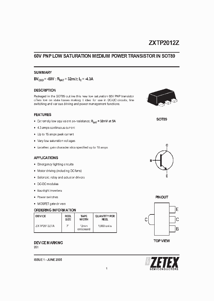 ZXTP2012ZTA_659730.PDF Datasheet