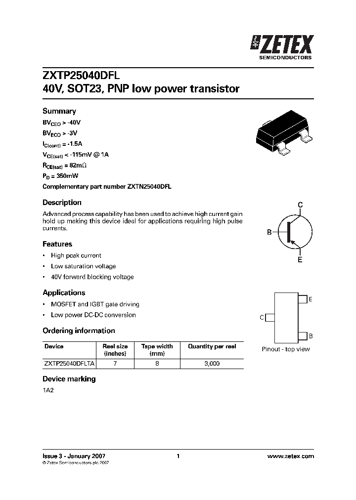 ZXTP25040DFL_570684.PDF Datasheet