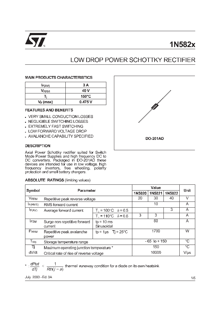 1N5821RL_831243.PDF Datasheet