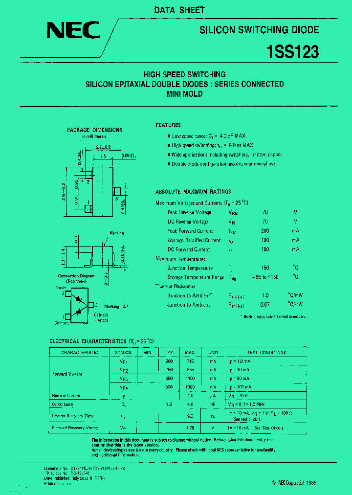 1SS123-T1B_791374.PDF Datasheet