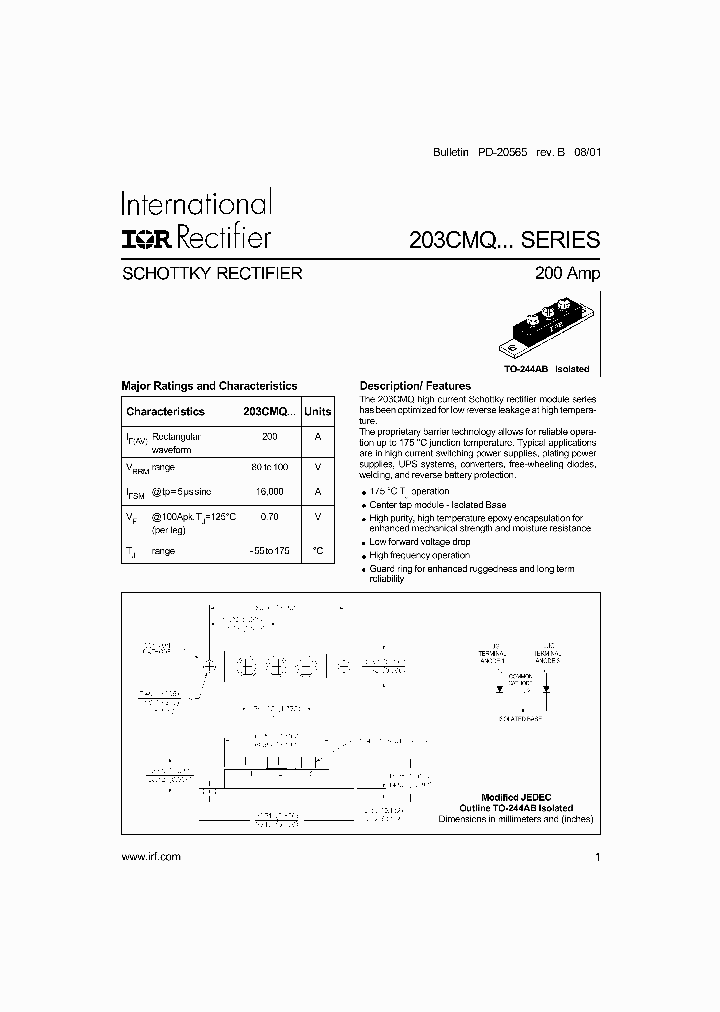 203CMQSERIES_929390.PDF Datasheet
