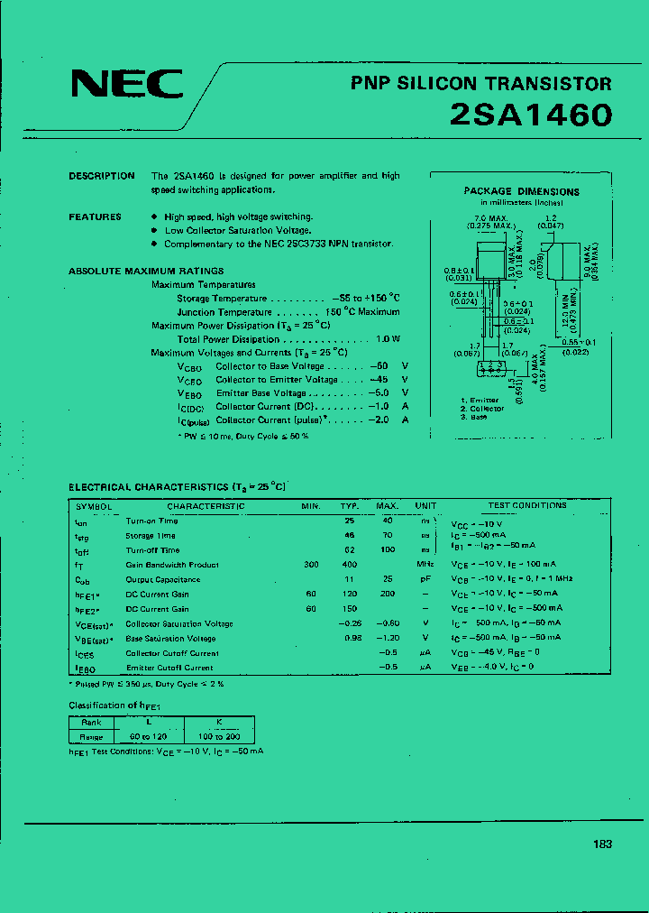 2SA1460_923744.PDF Datasheet