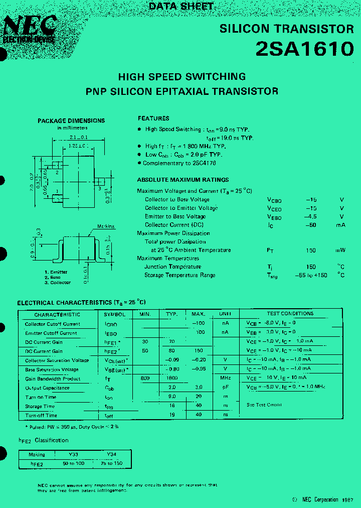 2SA1610-T2_828508.PDF Datasheet