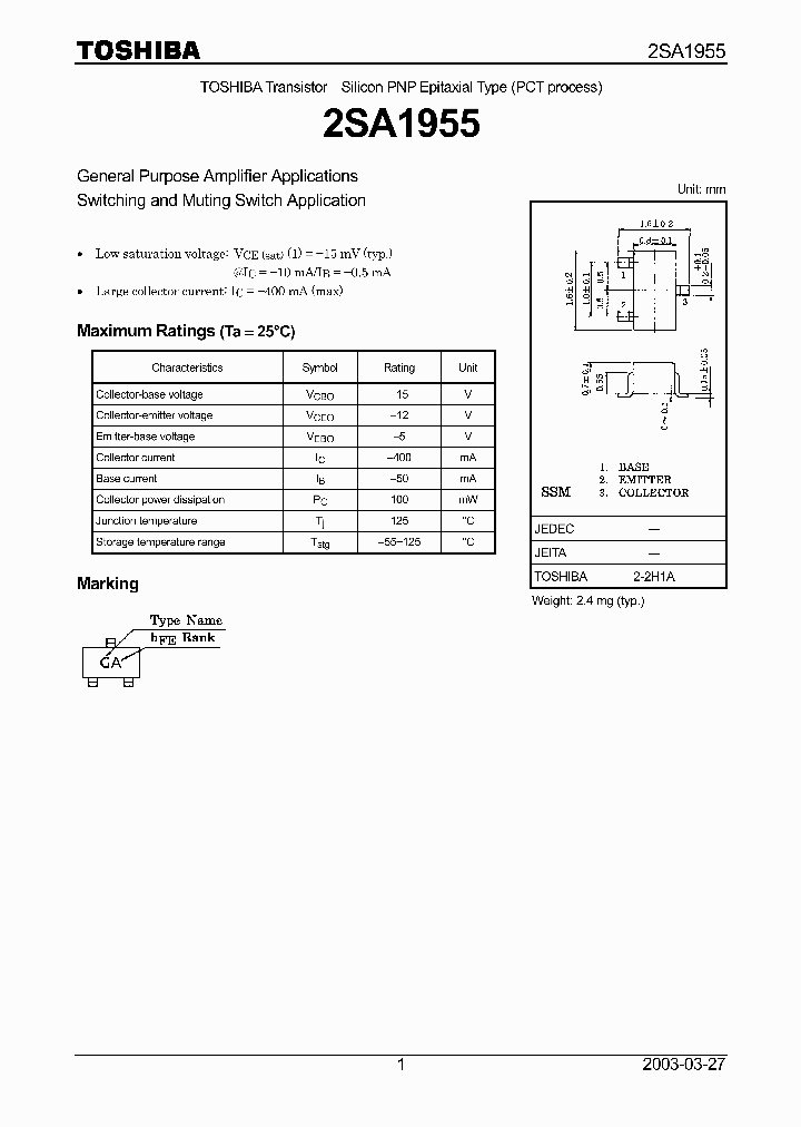 2SA1955_948904.PDF Datasheet