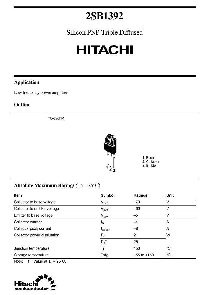 2SB1392_823531.PDF Datasheet