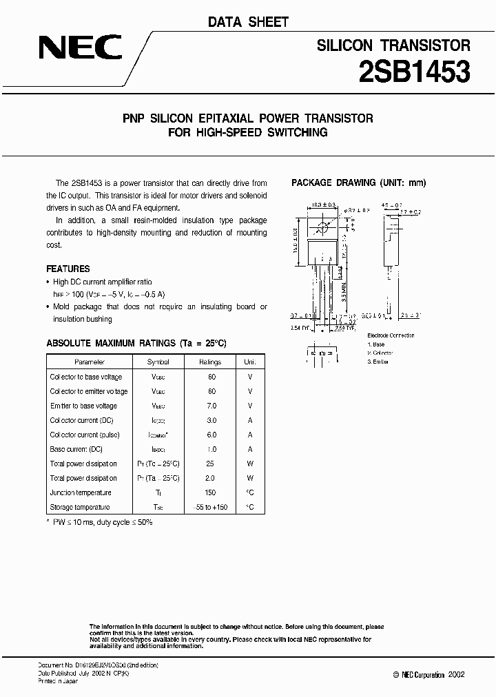 2SB1453_919888.PDF Datasheet