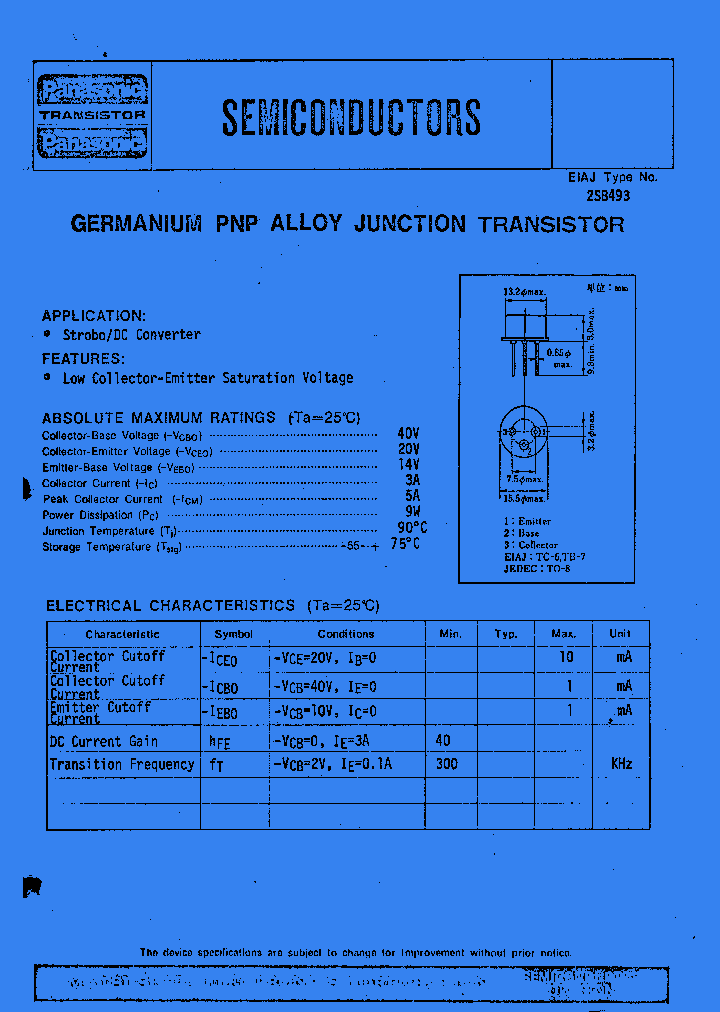 2SB493_947975.PDF Datasheet