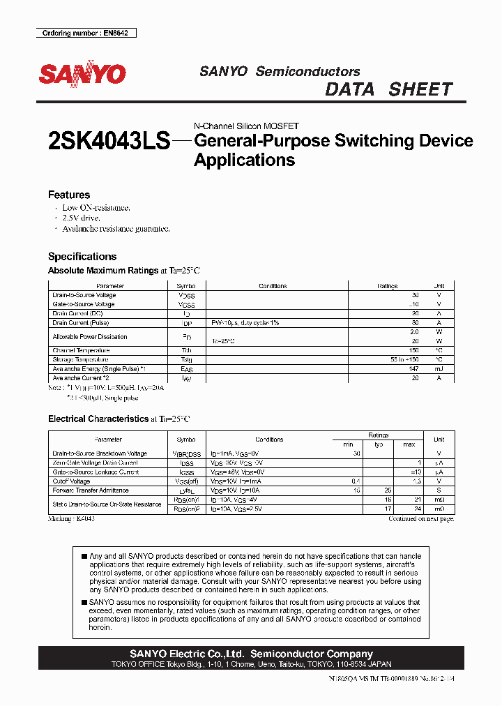 2SK4043LS_1019634.PDF Datasheet