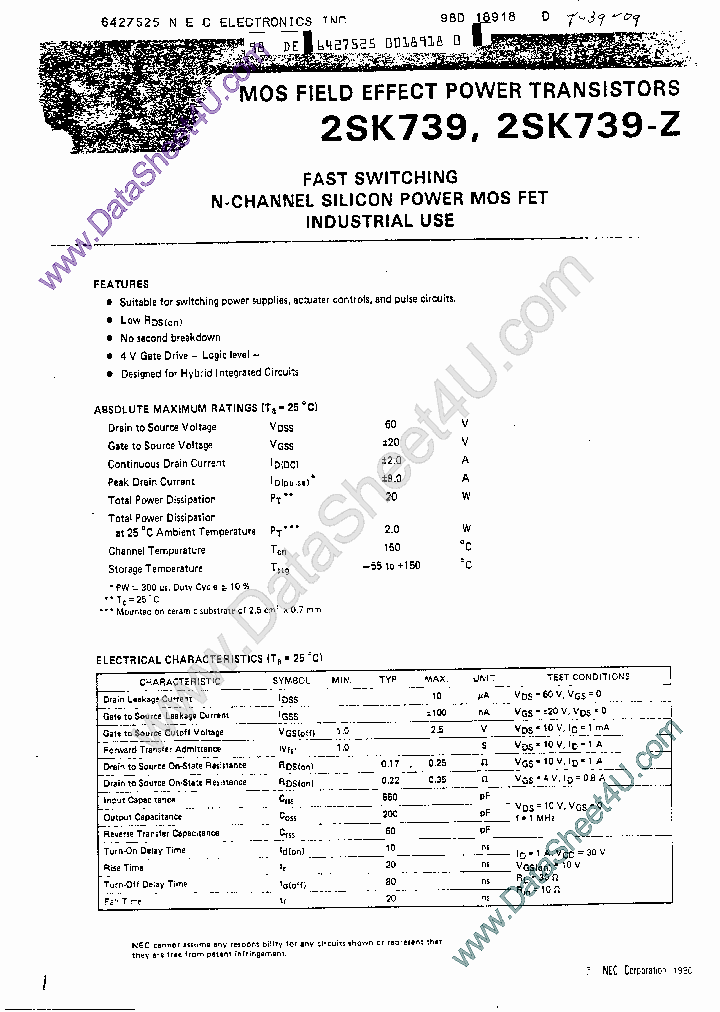 2SK739_914115.PDF Datasheet