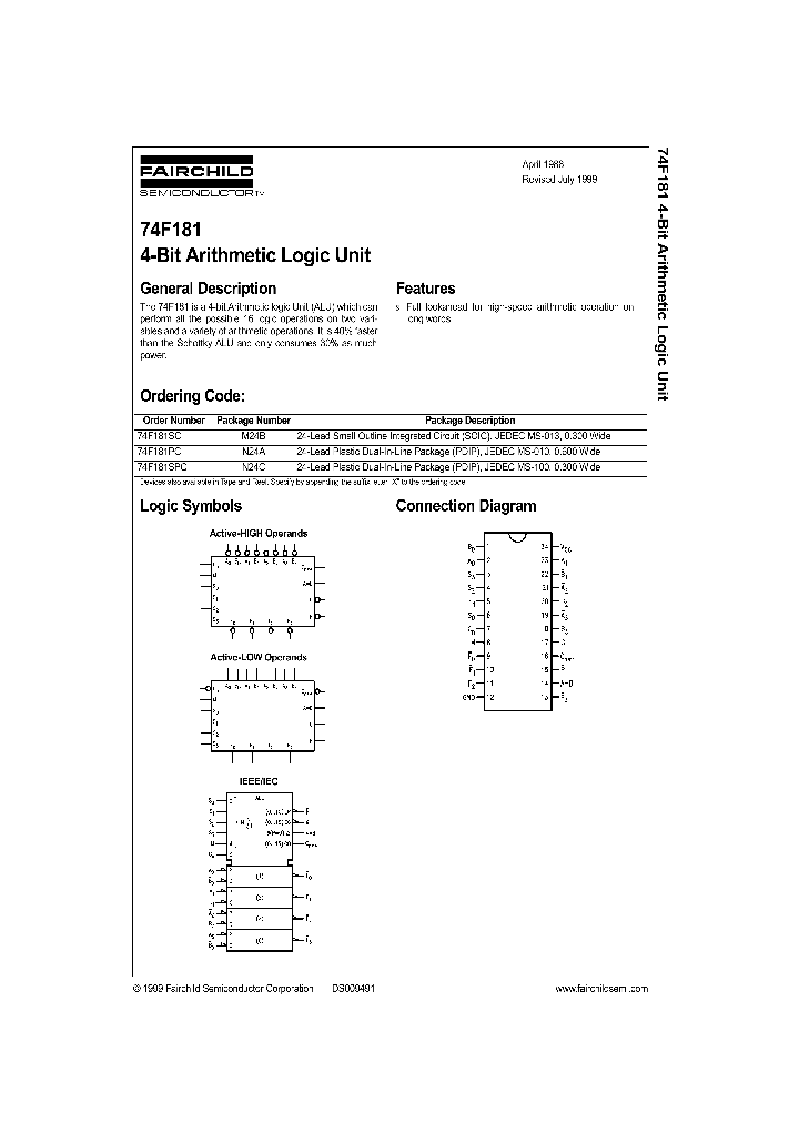 74F181SC_960222.PDF Datasheet