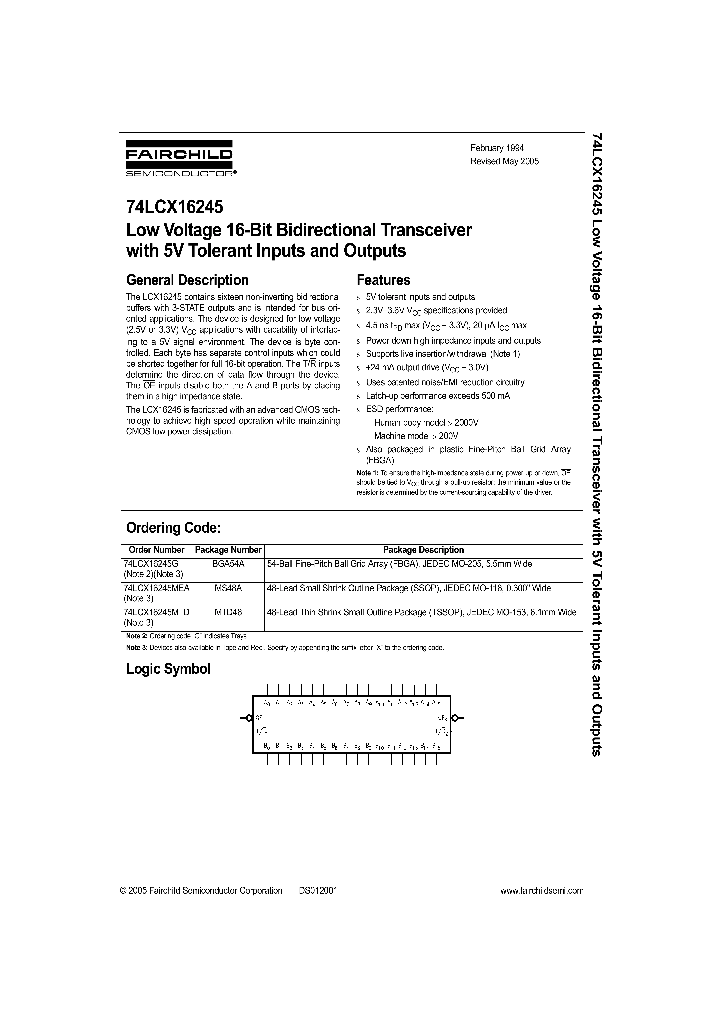 74LCX16245MTD_907387.PDF Datasheet