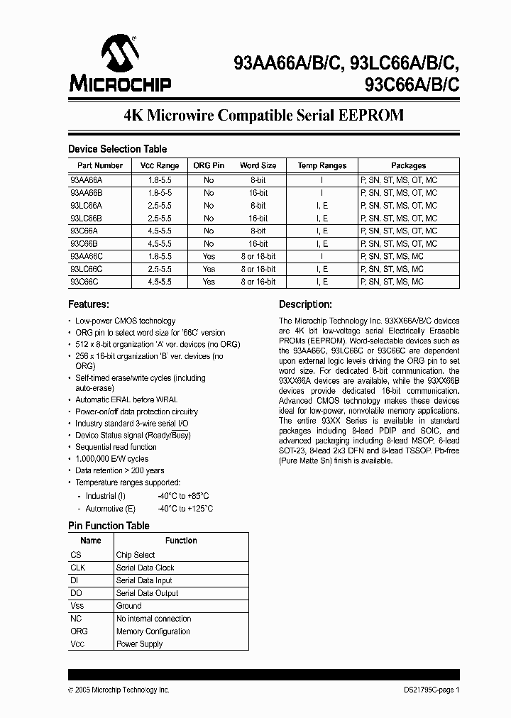 93LC66AXT-EMSG_953212.PDF Datasheet