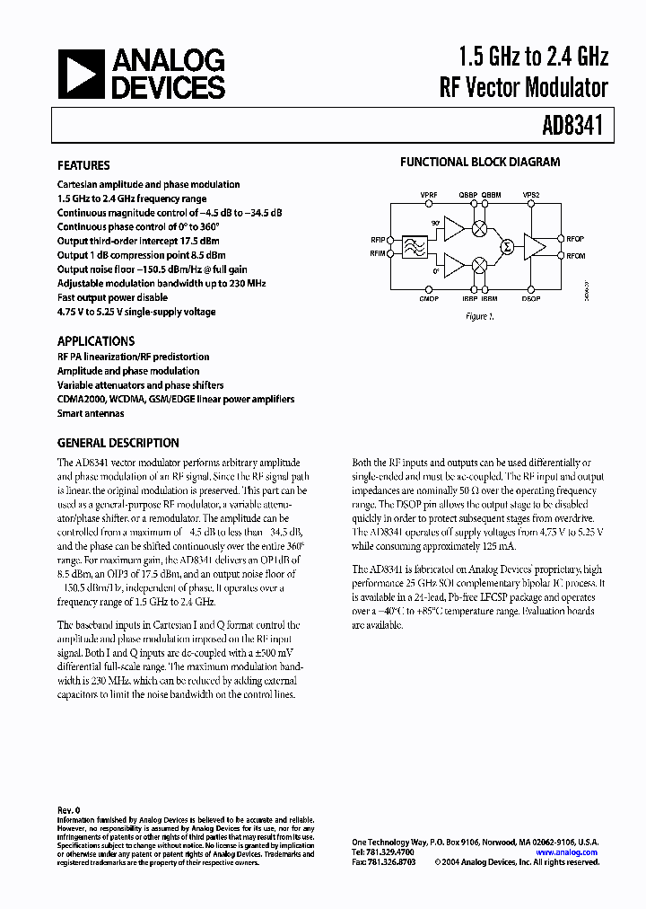 AD8341ACPZ-REEL7_1014241.PDF Datasheet