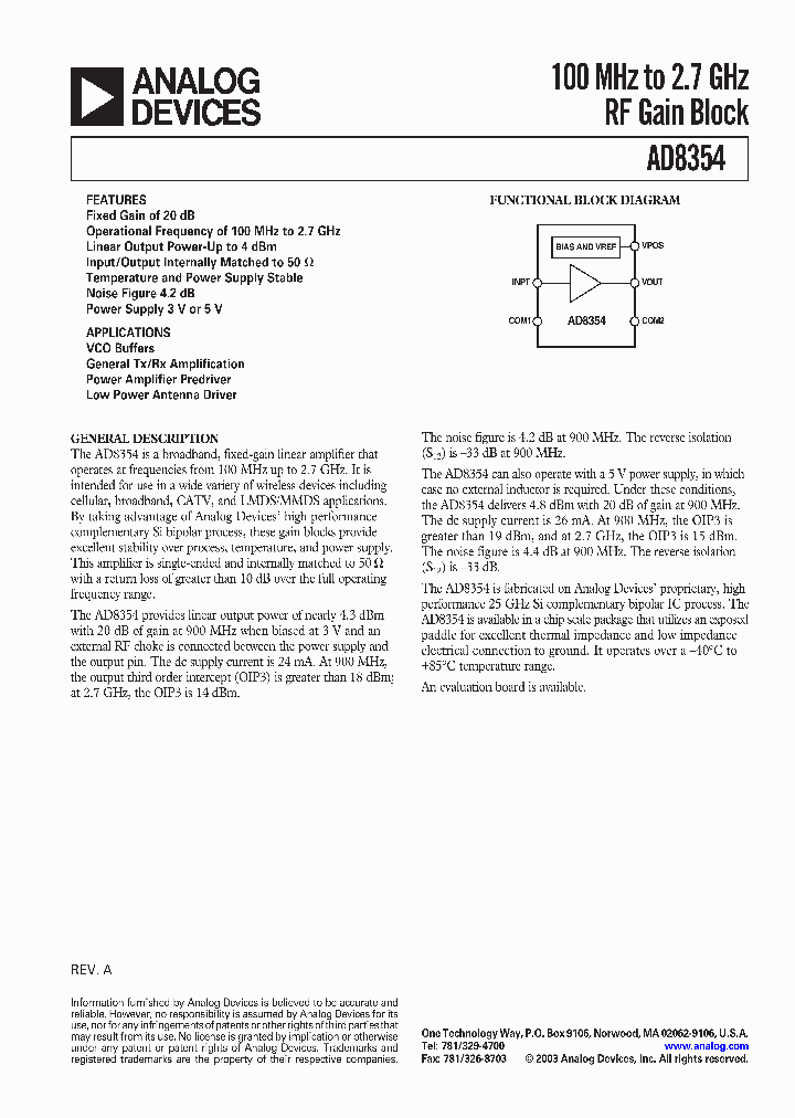 AD8354_805133.PDF Datasheet