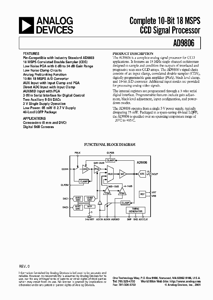 AD9806KSTRL_817844.PDF Datasheet