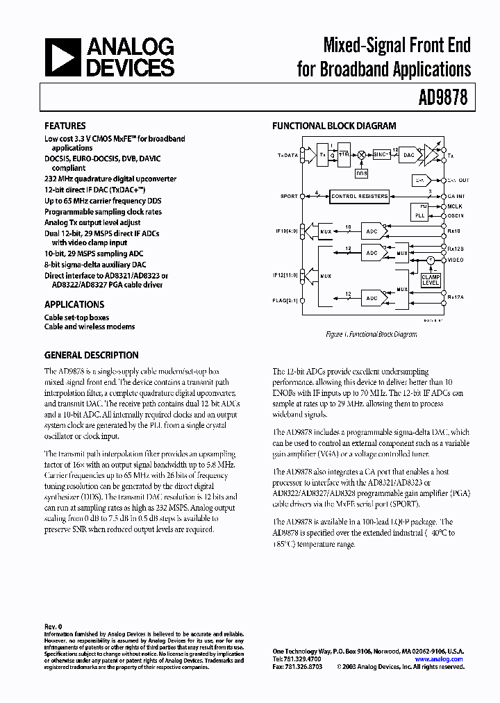 AD9878BST_894471.PDF Datasheet