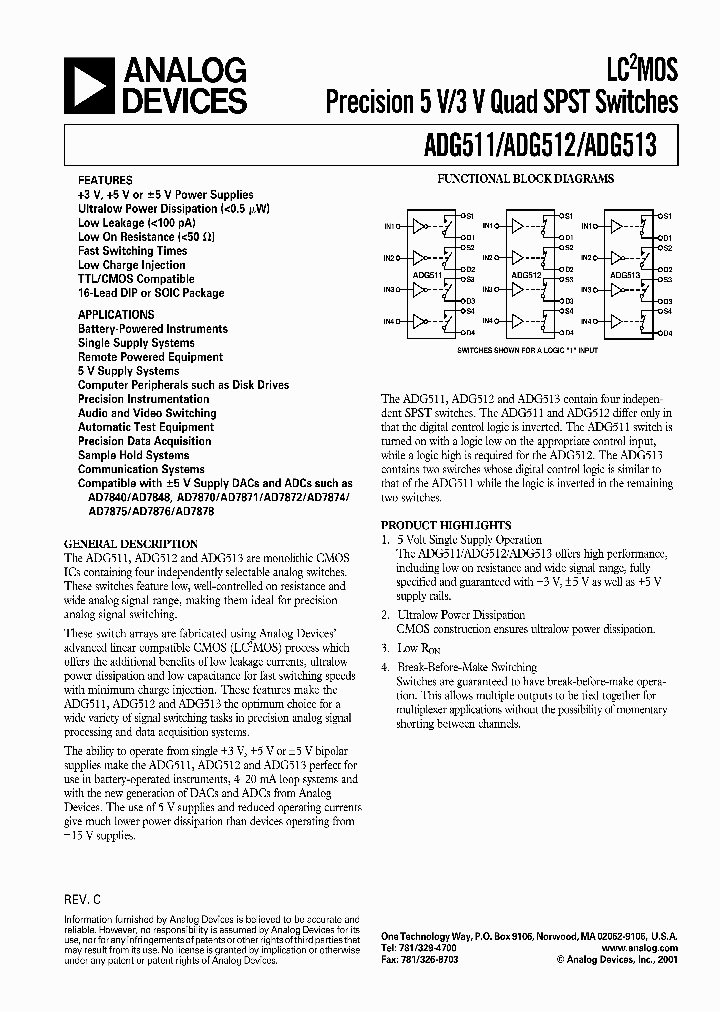 ADG511ABR-REEL_872069.PDF Datasheet