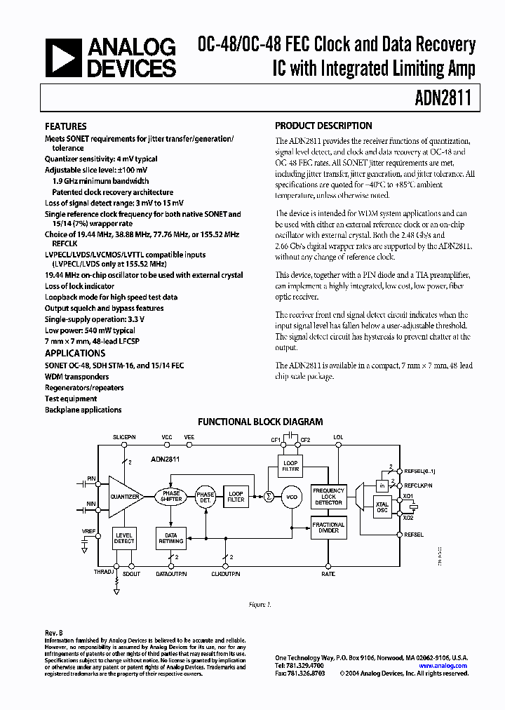 ADN2811ACP-CML_835318.PDF Datasheet