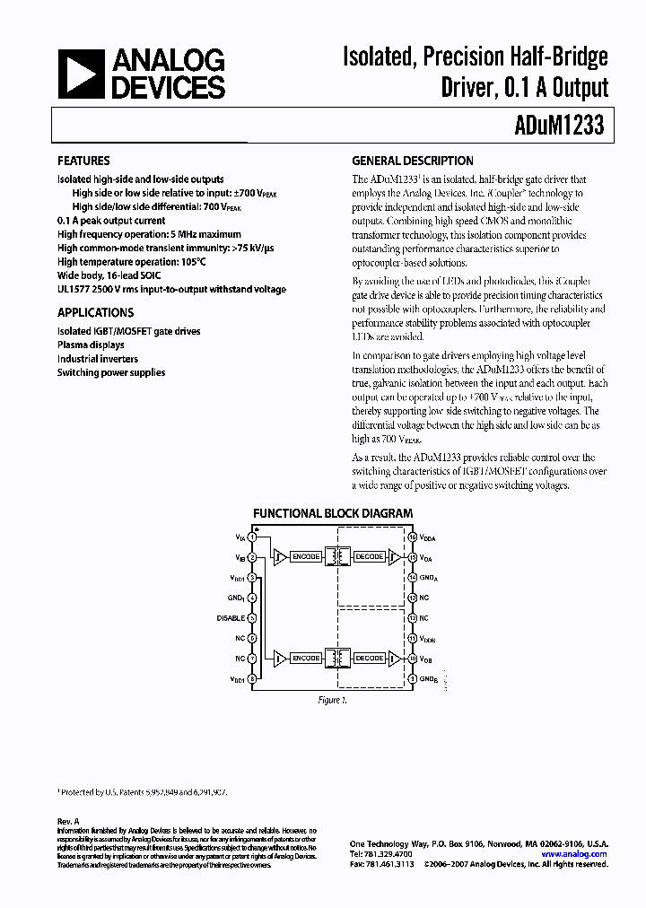ADUM1233BRWZ-RL_1015028.PDF Datasheet