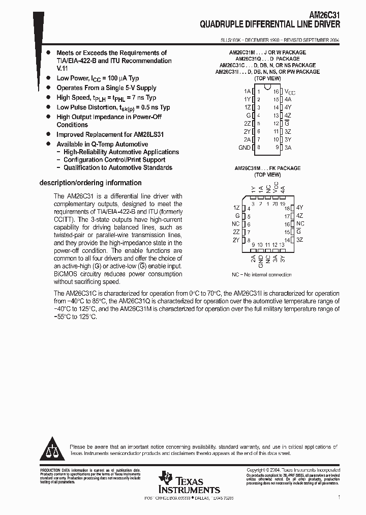 AM26C31MFKB_835593.PDF Datasheet