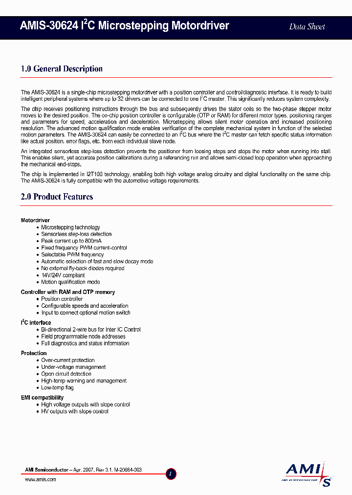 AMIS-30624_1017856.PDF Datasheet