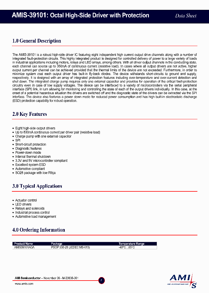 AMIS-39101_1017862.PDF Datasheet