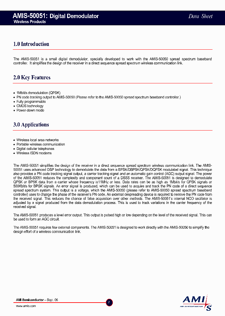 AMIS-50051_1017870.PDF Datasheet