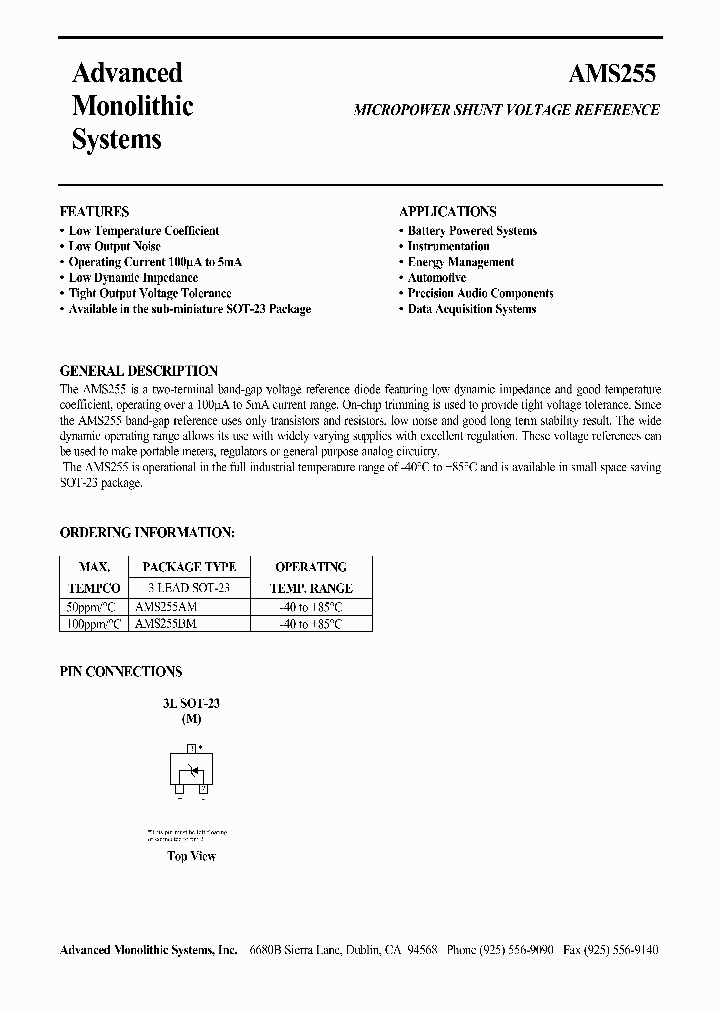 AMS255BM_939992.PDF Datasheet