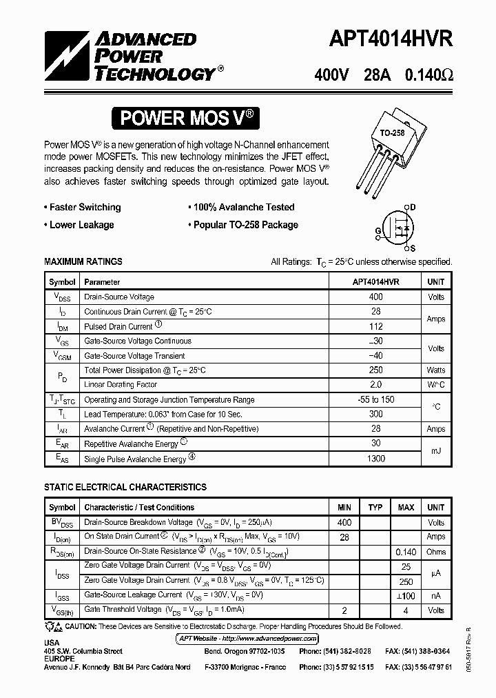 APT4014HVR_1020462.PDF Datasheet