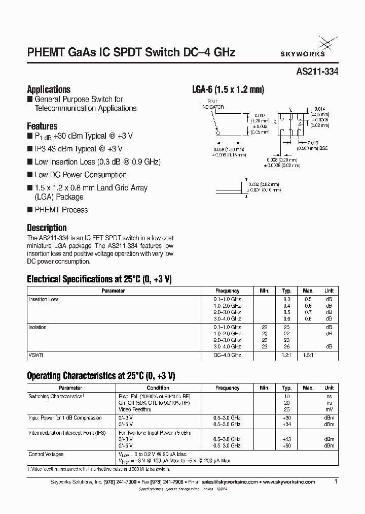 AS211-334_1021635.PDF Datasheet