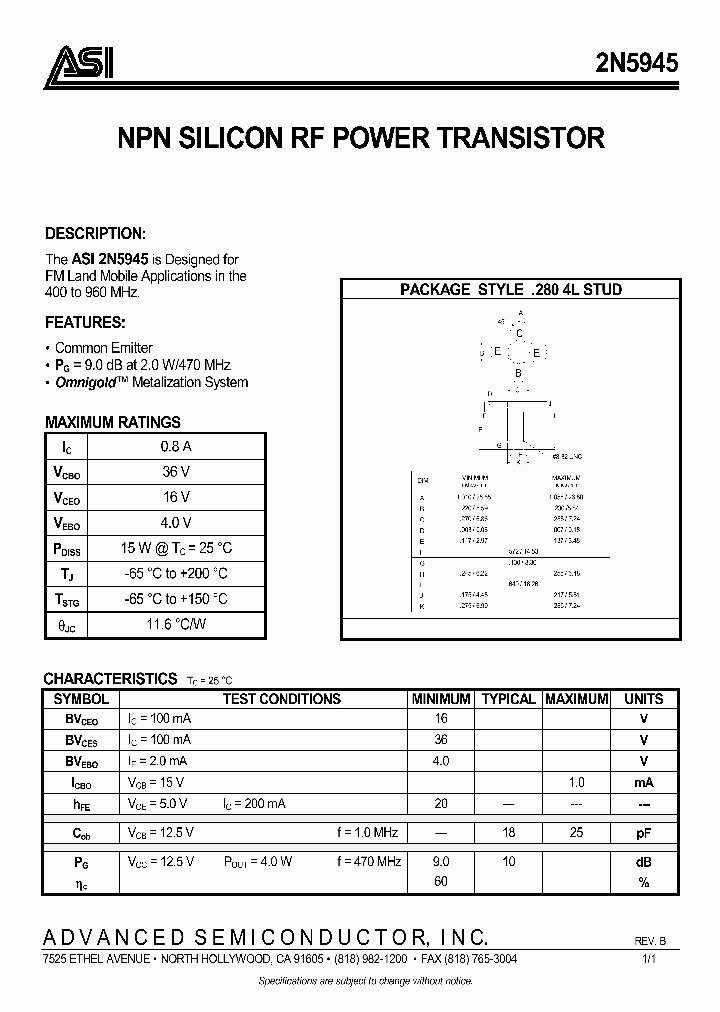 ASI2N5945_942204.PDF Datasheet