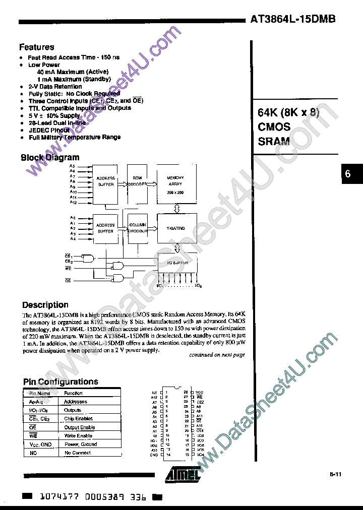 AT3864L-15DMB_882967.PDF Datasheet