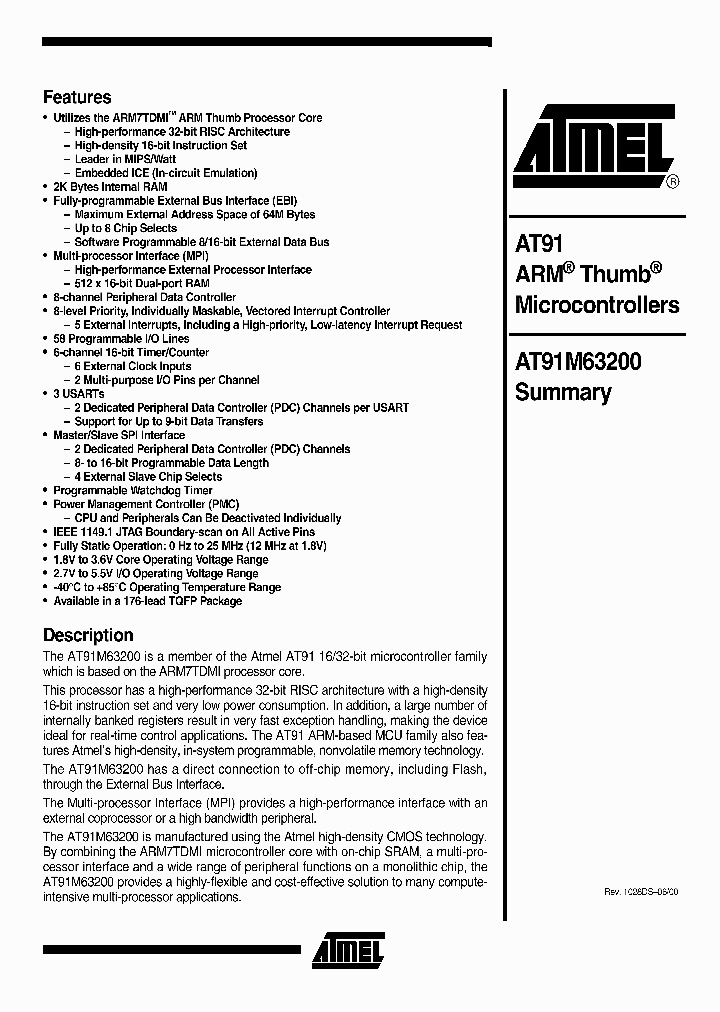 AT91M63200-25AI_892541.PDF Datasheet