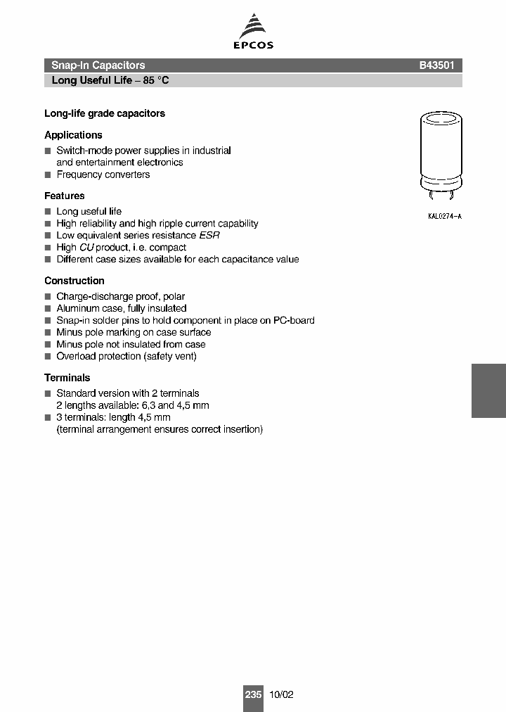 B43501A9337M002_834302.PDF Datasheet