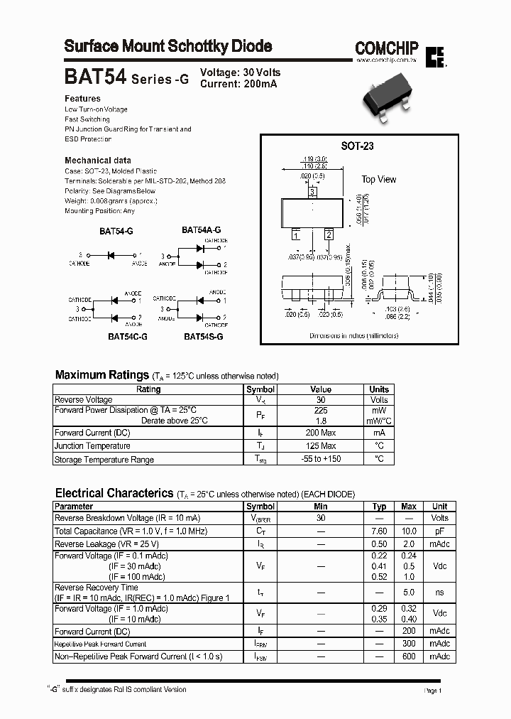 BAS54_937791.PDF Datasheet