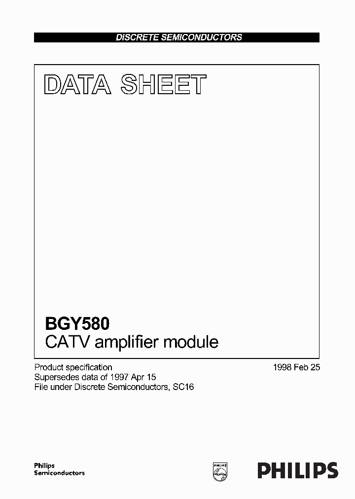 BGY580_913071.PDF Datasheet