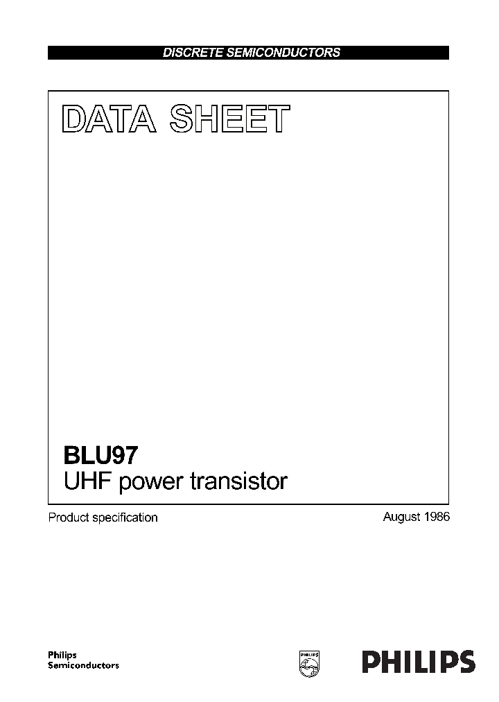 BLU97_850288.PDF Datasheet