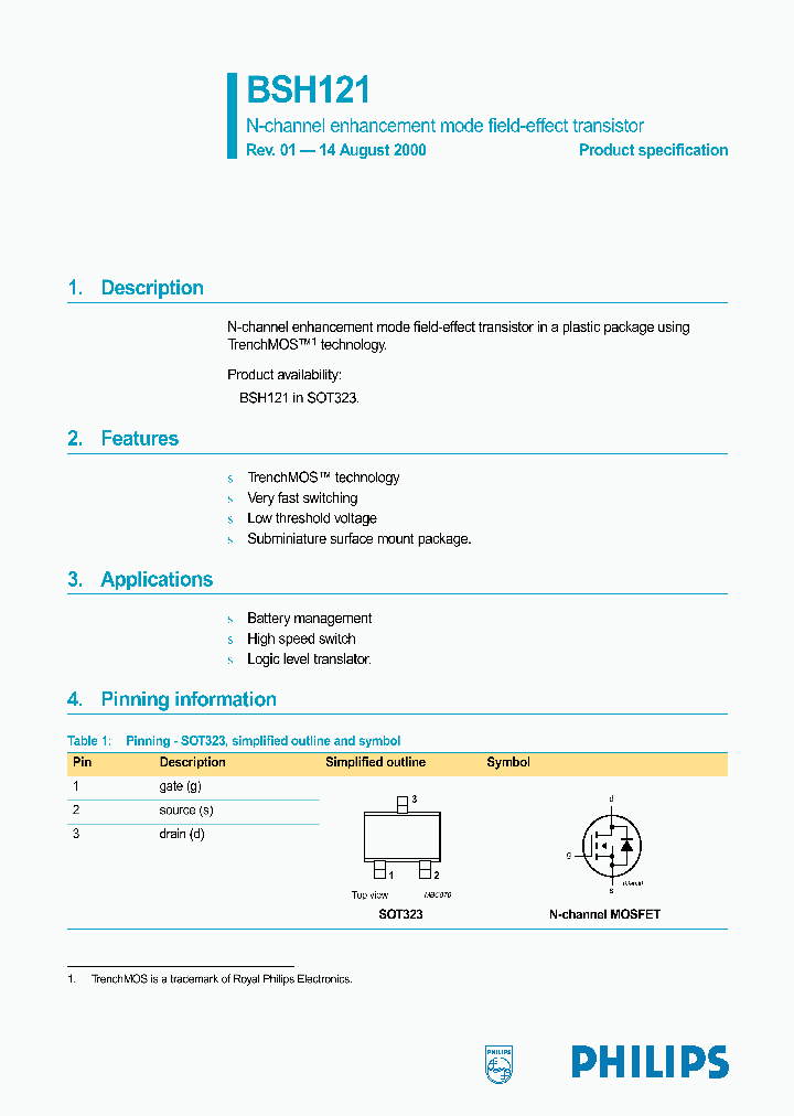 BSH121_953043.PDF Datasheet