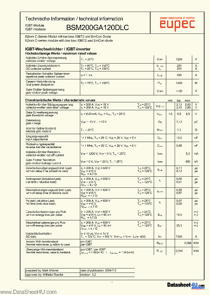 BSM200GA120DLC_1023902.PDF Datasheet